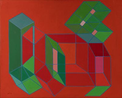 L'angelo del bizzarro, tecnica mista su tela (1988)