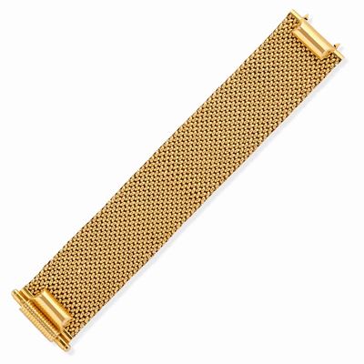 Bracciale in oro giallo 18k, circa 1950