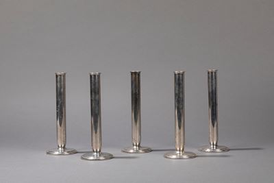 Vasi monofiore, Acciaio, Studio Tecnico Sambonet, circa 1960