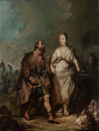 Mauro Picenardi, Rebecca al pozzo, olio su tela