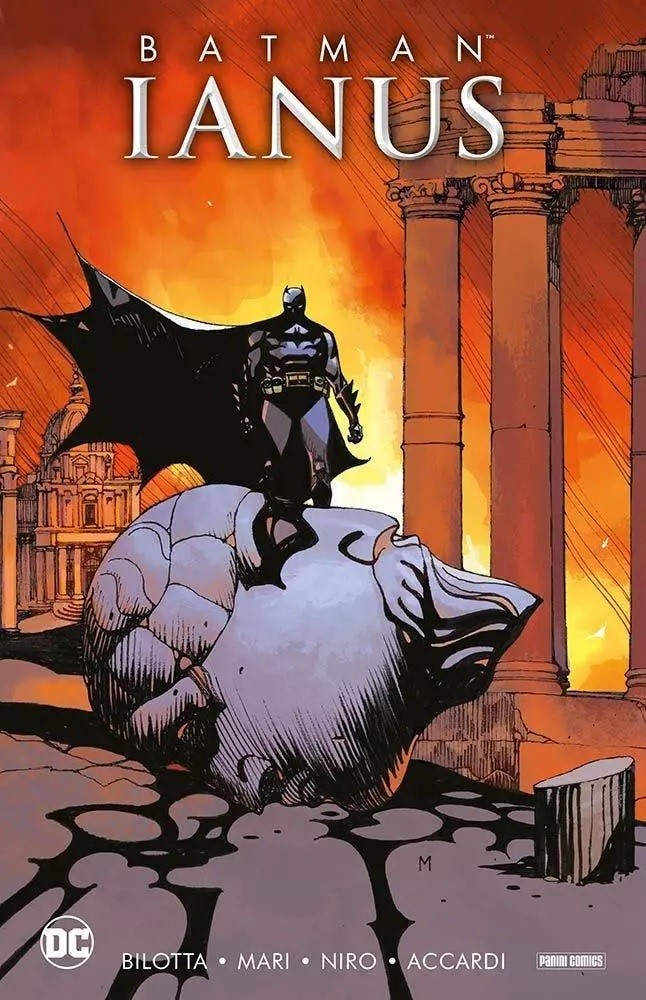 Nicola Mari - Preliminare di copertina per 'Batman: Ianus', china e pennarello su carta