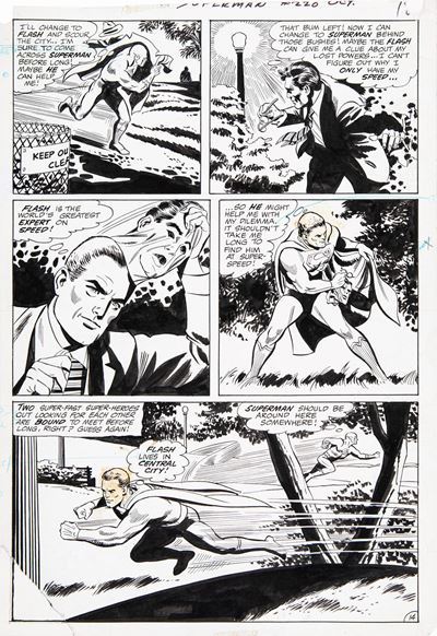 Superman - Who Stole My Super-Powers?, matita e china su cartoncino DC