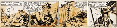 Radio Patrol – Striscia giornaliera del 13/09/1935, matita e china su cartoncino
