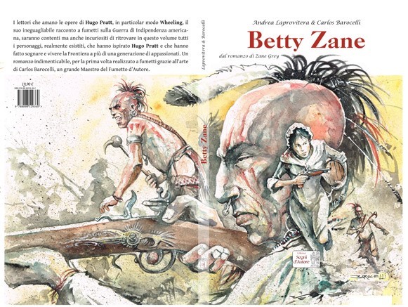Carlos Barocelli - Betty Zane - Matita, china e acquerello su cartoncino
