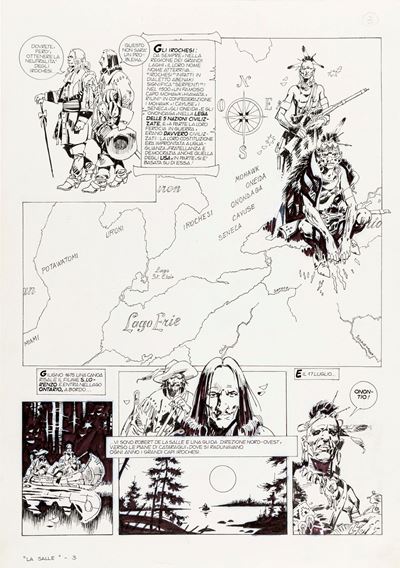 René Robert La Salle - Matita e china su cartoncino
