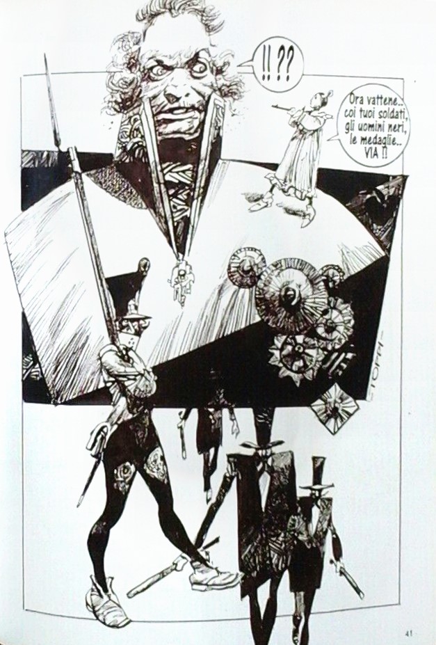 Sergio Toppi - Porta Tosa 1848 - matita e china su cartoncino