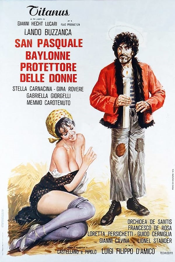 Maro (otello Mauro Innocenti) - San Pasquale Baylonne protettore delle donne, tempera su cartone