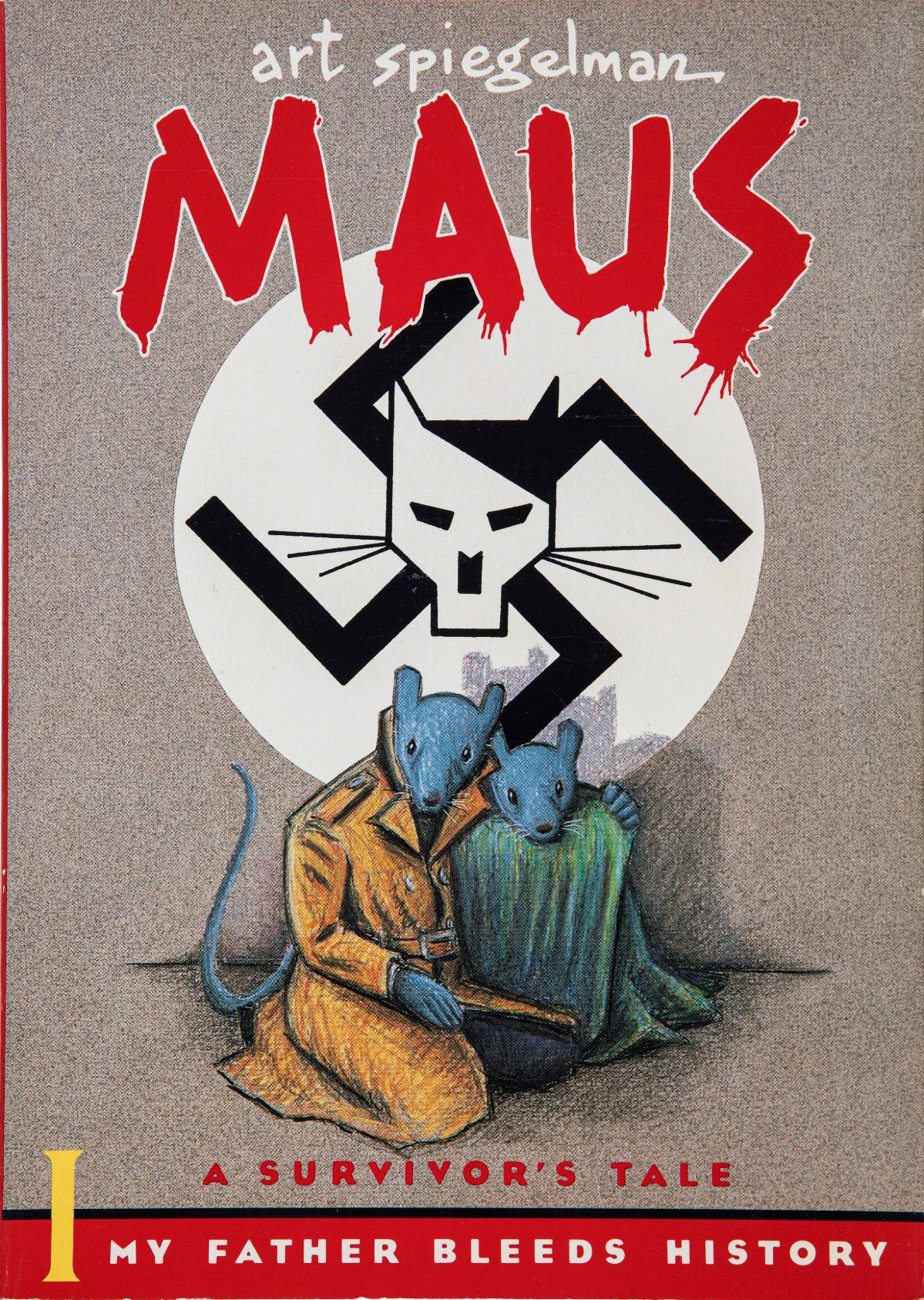 Art Spiegelman - Disegno originale per il frontespizio di 'Maus', biro su carta