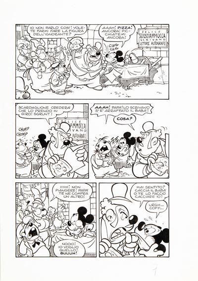 Miseria e nobiltà - Matita e china su cartoncino, 1993