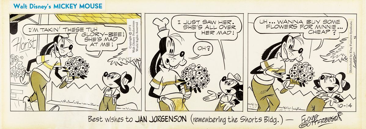 Floyd Gottfredson - Mickey Mouse 1972 | Original Comic Arts ...