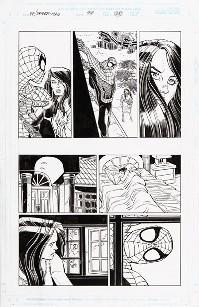 Spider-Man - Who Was Joey Z?, matita e china su cartoncino Marvel