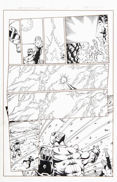 Thanos: The Infinity Revelation, matita e china su cartoncino Marvel