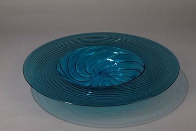 Venini, Centrotavola in vetro soffiato di Murano, 1980
