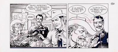 Tex - La valle del terrore, matita e china su cartoncino