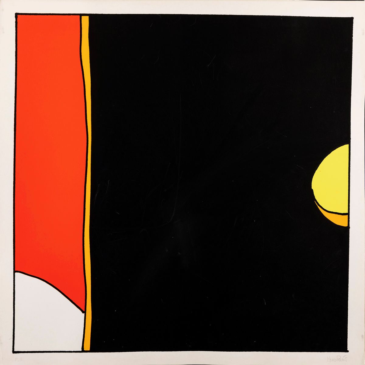 Hugo Pratt - Corto Maltese - Il Tempo di una Sigaretta, serigrafia su cartoncino