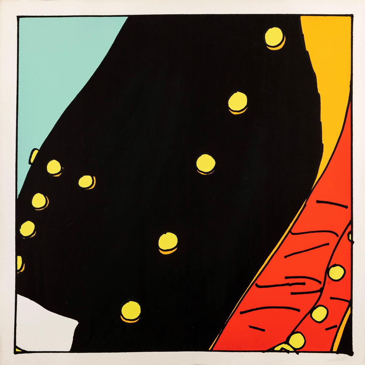 Hugo Pratt - Corto Maltese - Il Tempo di una Sigaretta, serigrafia su cartoncino