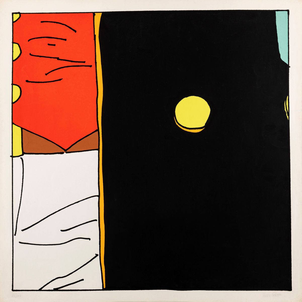 Hugo Pratt - Corto Maltese - Il Tempo di una Sigaretta, serigrafia su cartoncino