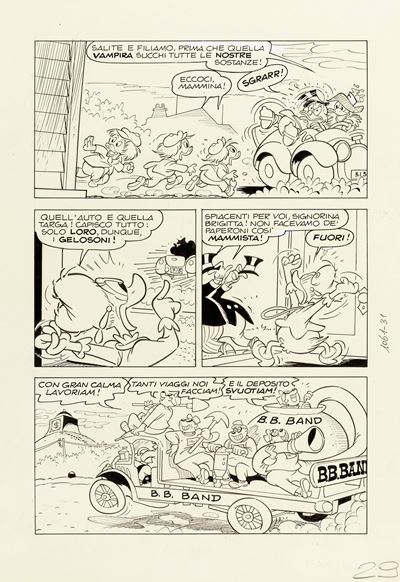Zio Paperone e il casco d'oro - Tavola originale