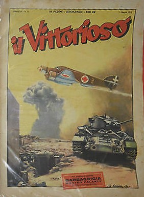 Kurt Caesar - Il Vittorioso - Il medico volante, tempera su cartoncino