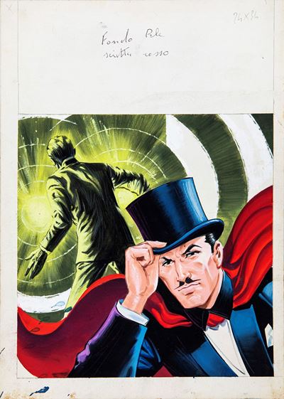 Mandrake - Tempera su cartone, 24,5 x 34,5 cm, 1970
