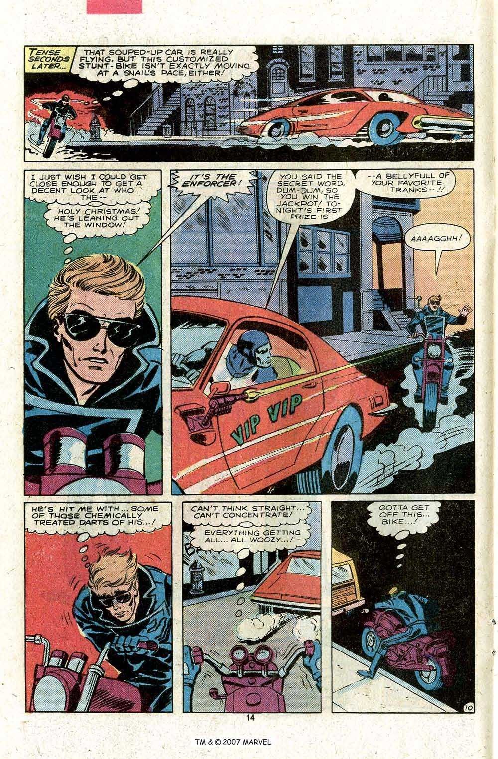 Don Perlin - Ghost Rider - Evil Is the Enforcer! (matita e china su cartoncino Marvel, 1981)