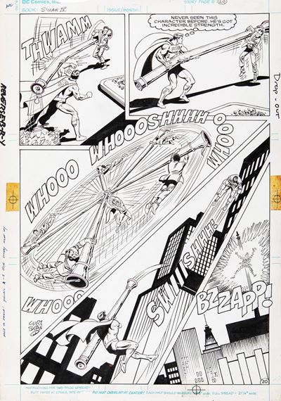 Superman IV: The Quest For Peace, matita e china su cartoncino DC