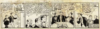 Li'l Abner - Striscia giornaliera, matita e china su cartoncino, 1937