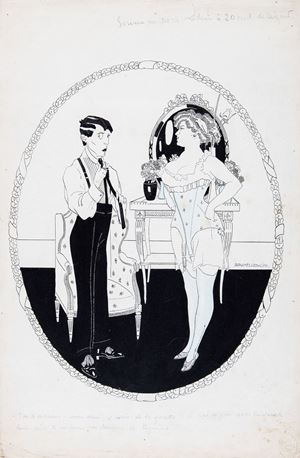 Al bordello: J'ai de la chance, mon cheri, d'avoir de la galette…
