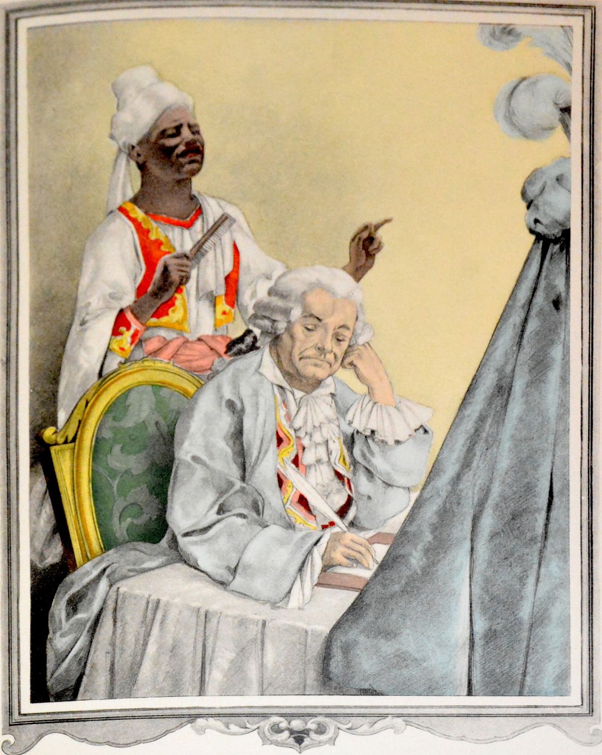 Umberto Brunelleschi - Illustrazione per 'Memoires de Jacques Casanova de Seingalt', matita su ca...
