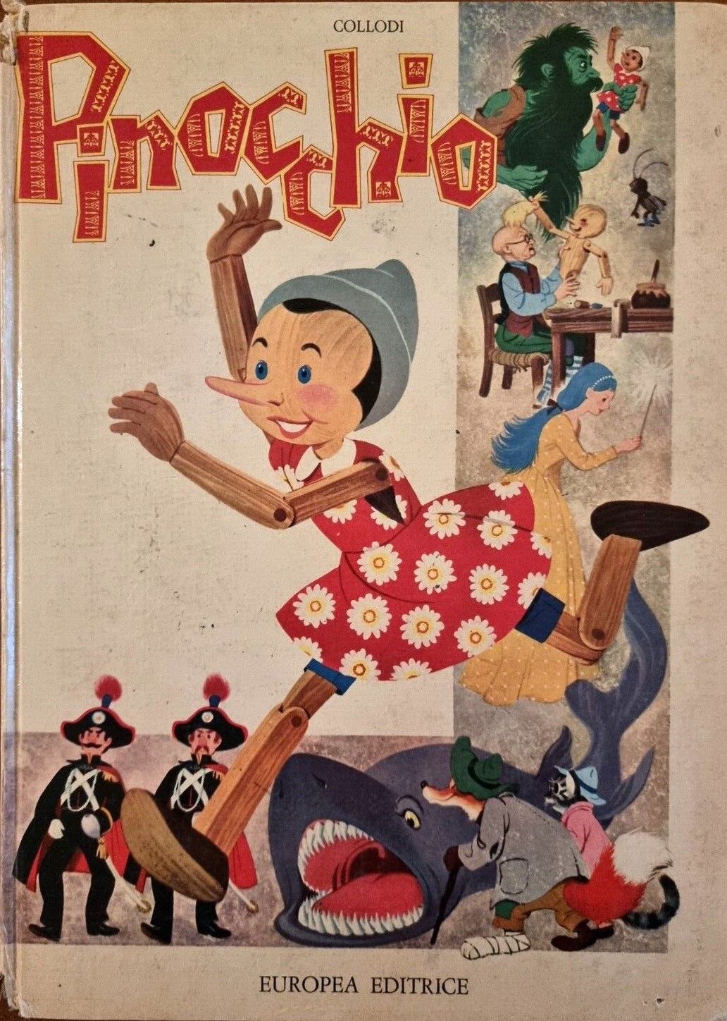 Virginio Livraghi - Pinocchio - Tempera su cartone