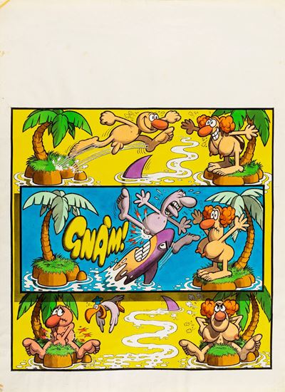 Kamasultra - Illustrazione originale, matita, china e ecoline su cartoncino