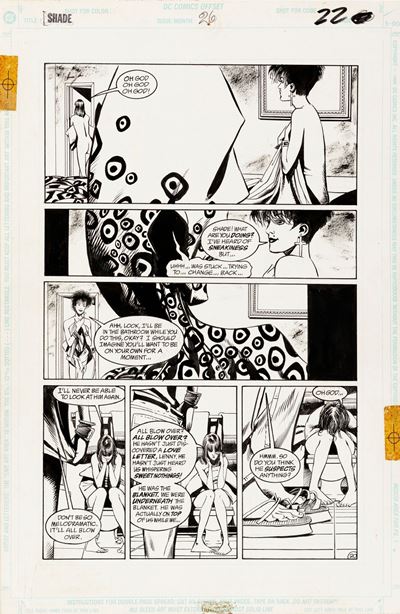 Shade: the Changing Man, matita e china su cartoncino DC