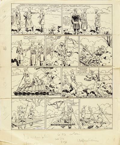 La rivincita di Janez - Matita e china su cartoncino, 1940