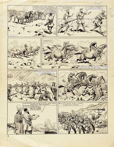 La rivincita di Janez - Matita e china su cartoncino, 1940