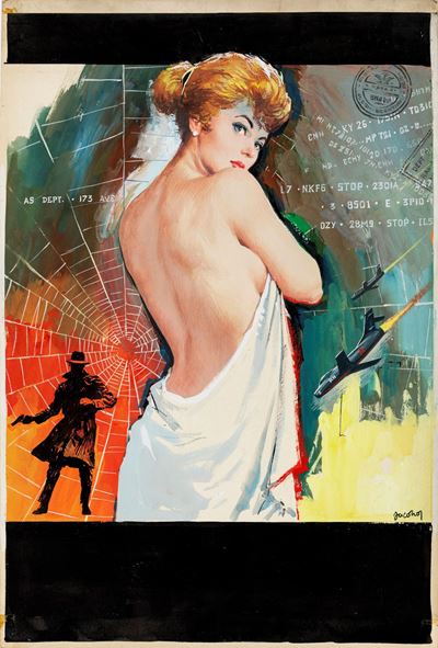 Copertina per 'Chiamate Z X 114', tempera su cartone