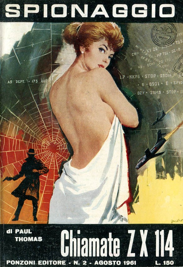 Carlo Jacono - Copertina per 'Chiamate Z X 114', tempera su cartone