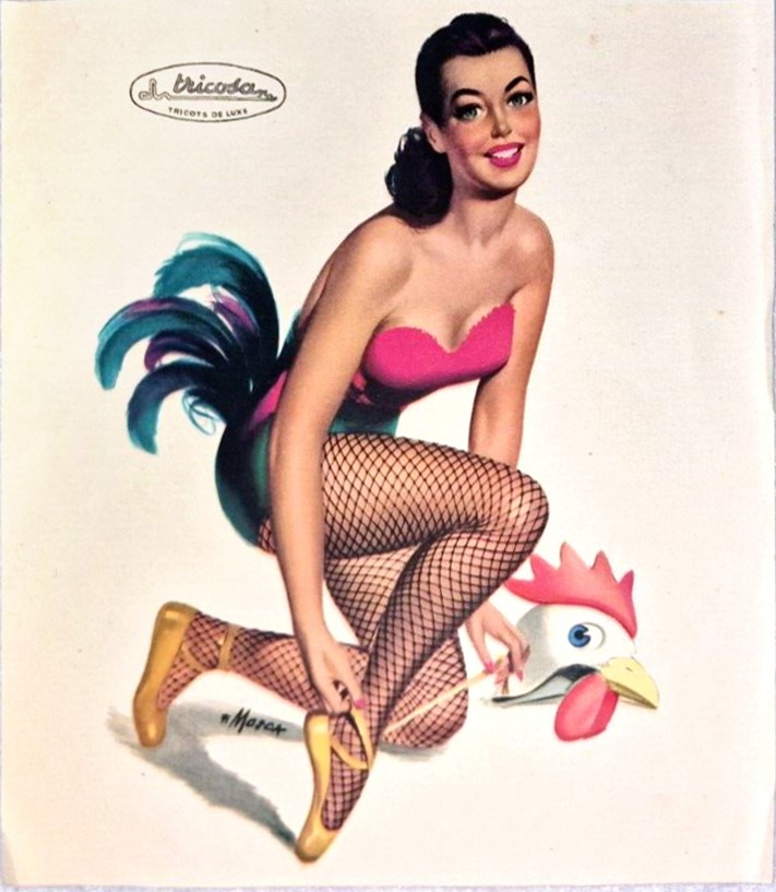 Franco Mosca - Tricosa - Tempera su cartone, 1951