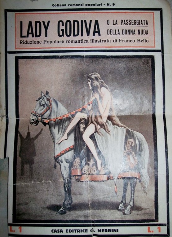 Giove Toppi - Lady Godiva, matita, china, acquerello e tempera su cartoncino