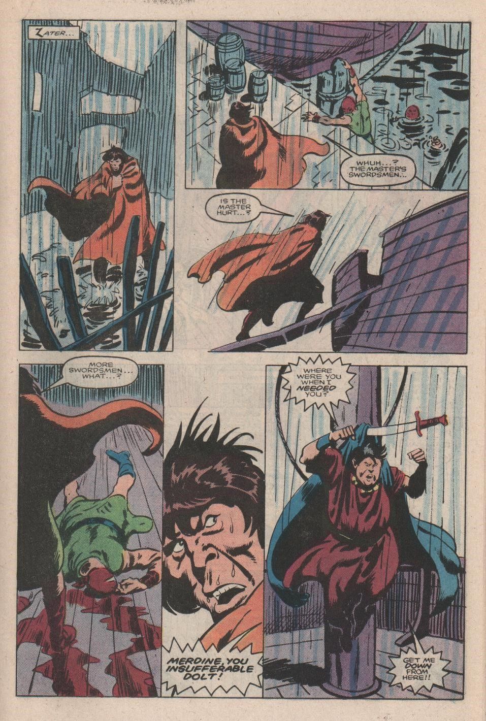 John Buscema - Conan the Barbarian - Argos Rain, matita e china su cartoncino, 1985