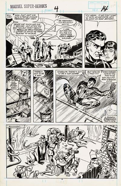 Marvel Super-Heroes - Mindstorm!, matita e china su cartoncino Marvel
