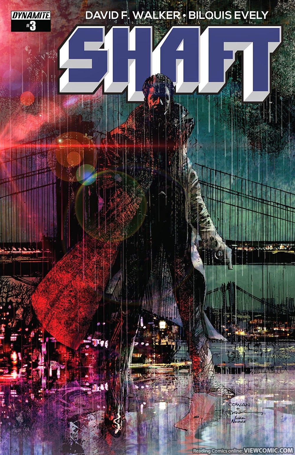 Bill Sienkiewicz - Shaft - Matita e china su cartoncino