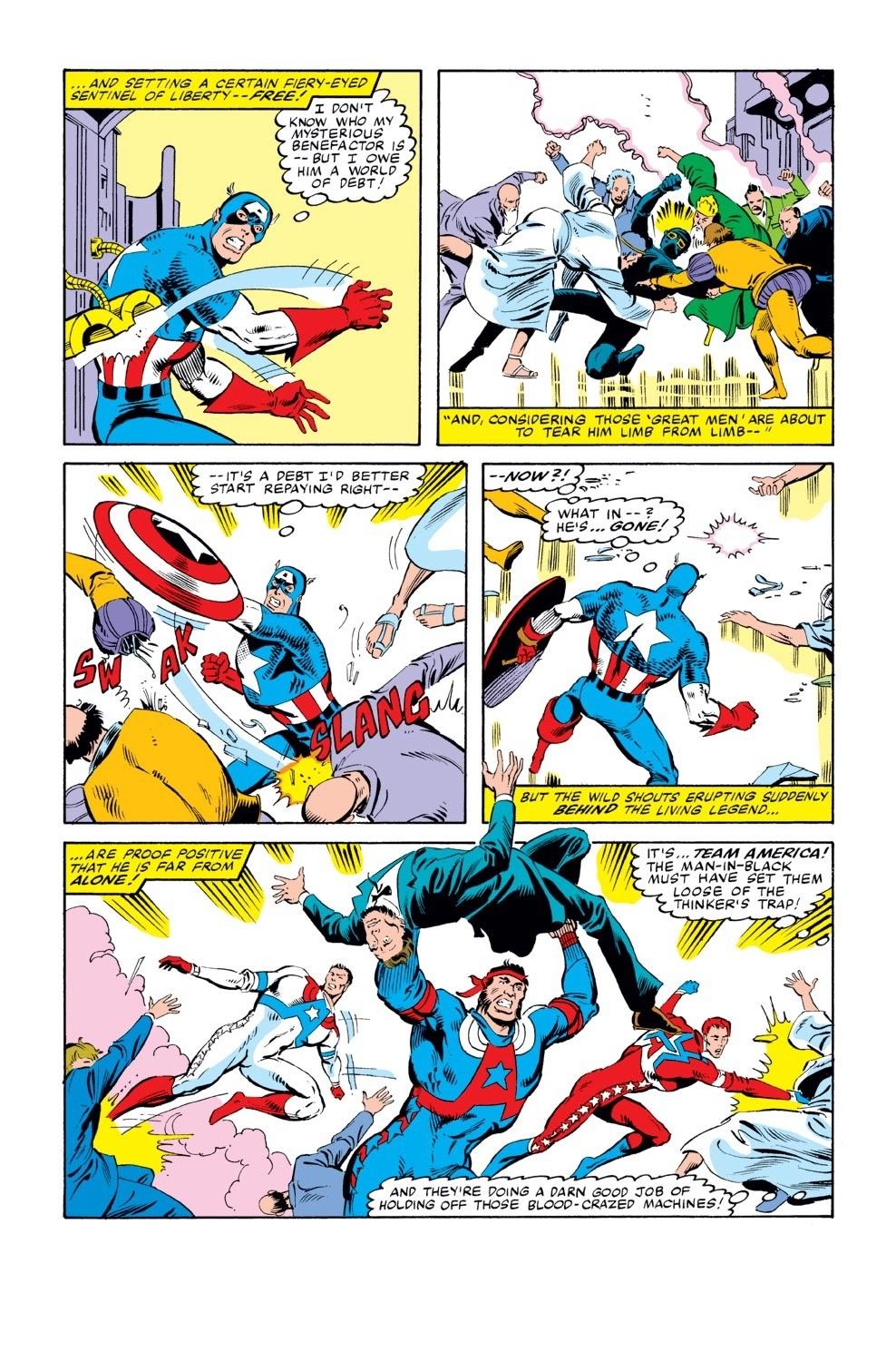 Mike Zeck - Captain America - A Mind Is a Terrible Thing to Waste!, matita e china su cartoncino ...