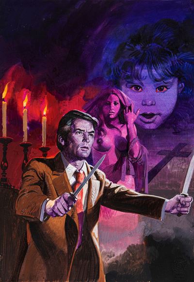 Il Vampiro - L'Anticristo, tempera su cartone