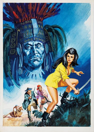 Jolanda de Almaviva, La medusa, tempera su cartone, 1971