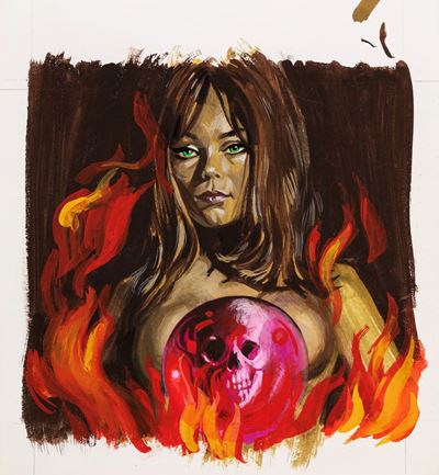 La strega - tempera su cartoncino