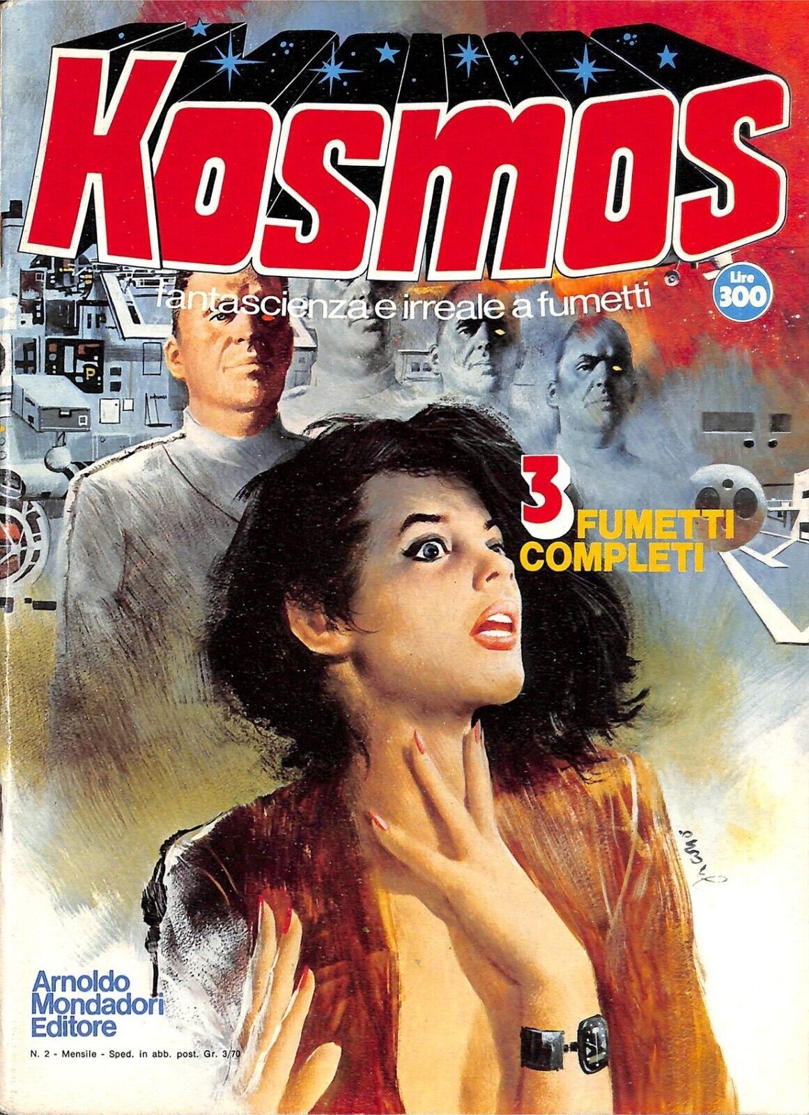 Carlo Jacono - Kosmos - Copertina per rivista, tempera su cartone