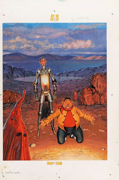 Don Chisciotte, tempera su cartone