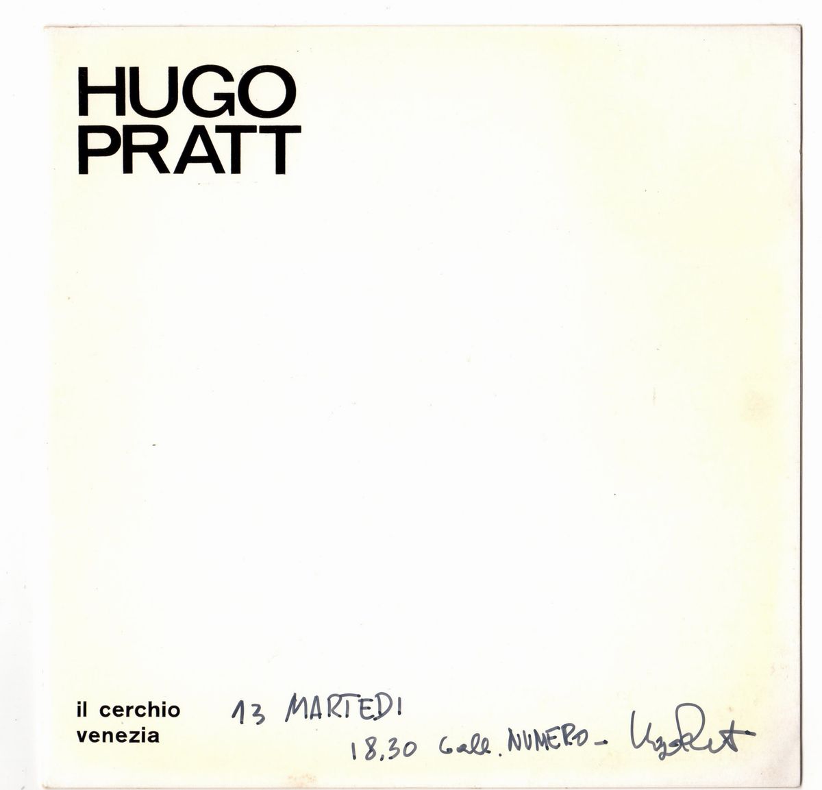 Hugo Pratt - La Telefonata - olio e tempera su tela