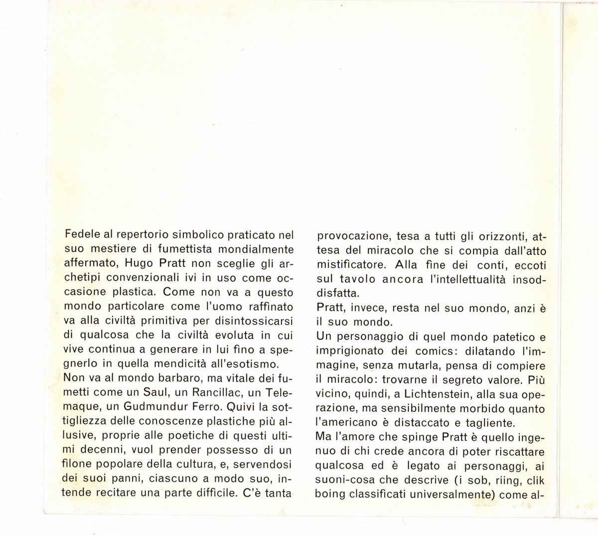 Hugo Pratt - La Telefonata - olio e tempera su tela