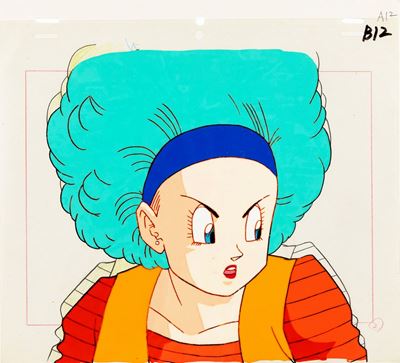 Toei Animation, Dragon Ball Z - Coppia di Cel Originali su Douga con Tecnica in Tempera e Matita